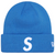 SUPREME X NEW ERA BLUE S LOGO BEANIE