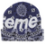 SUPREME BLUE BANDANA BIG LOGO BEANIE