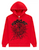 SP5DER OG WEB RED STUDDED ZIP