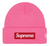 SUPREME X NEW ERA MAGENTA BOX LOGO BEANIE (FW25)