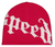 GODSPEED RED/WHITE STUDDED BEANIE