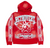 RETROVERT RED STUDDED DESTRUCTION HOODIE