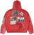 STILE DÈ AMOR ROSSO CHIAZZE HOODIE