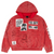STILE DÈ AMOR ROSSO CHIAZZE HOODIE