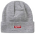 SUPREME X NEW ERA GREY/NAVY BEANIE