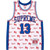 SUPREME X MITCHELL & NESS WHITE MONOGRAM JERSEY