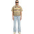 SHOOT1ST TAN DENIM POLO ZIP