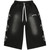 GODSPEED BLACK NIOR STUDDED 3QTR SHORTS