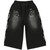 GODSPEED BLACK NIOR STUDDED 3QTR SHORTS