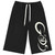 GODSPEED BLACK NEW AGE 3QTR SHORTS