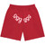 SP5DER RED ANGEL NUMBER 555 SWEATSHORTS