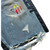 DAVEN HOMME HYBRID DENIM LEATHER SHORTS