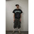 DAVEN HOMME DOUBLE KNEEL CAMO DENIM SHORTS