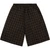 BOREDOM KILLS BROWN BK LOUNGE SHORTS