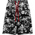 VERTABRAE GREY SKULL SHORTS