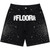 FLOOR914 BLACK RHINESTONE UNIFORM JORTS