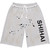 SHIHAI KASSORO GREY BROKEN 3/4 SHORTS