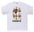 BAPE WHITE BURBERRY BIG HEAD APE TEE