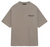 ESSENTIALS HEATHER GREY JERSEY CREW TEE