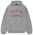 ESSENTIALS GREY/RED FLEECE HOODIE