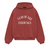 ESSENTIALS CRIMSON FLEECE HOODIE