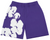 DENIM TEARS PURPLE BIGGIE COTTON WREATH SWEAT SHORTS