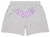 SP5DER GREY/PINK OG WEB LOGO SHORTS