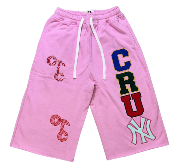 CRUM PINK 3/4 SHORTS