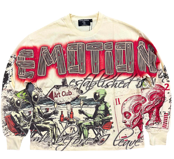 MIXED EMOTION CREAM ART CLUB L/S