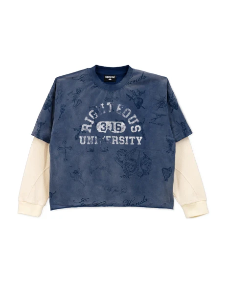 WE ARE RIGHTEOUS UNIVERSITY THERMAL L/S