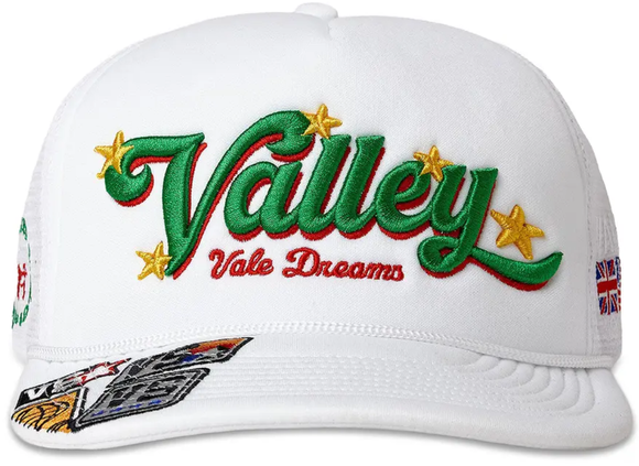 VALE FOREVER WHITE CHARMS TRUCKER HAT