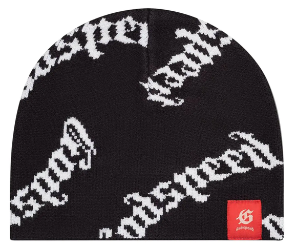 GODSPEED BLACK ALL OVER PRINT BEANIE