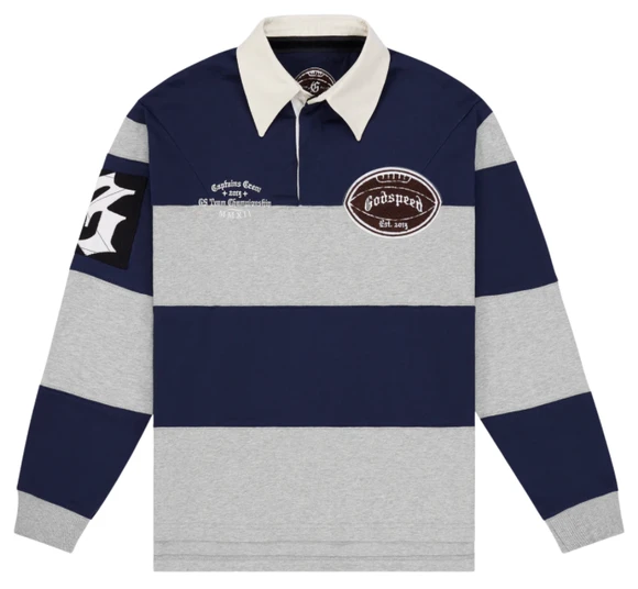 GODSPEED NAVY/GREY CLASSIC FIELD RUGBY L/S
