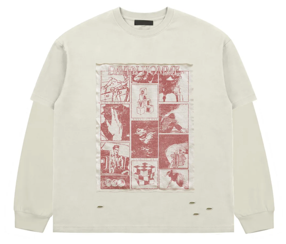 DAVEN HOMME BLOCK THE NOISE NOT YOUR DREAMS L/S