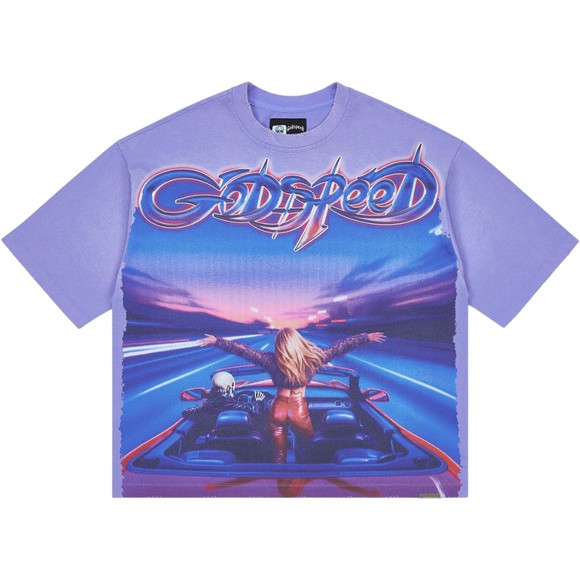 GODSPEED PURPLE WASH FUN TEE
