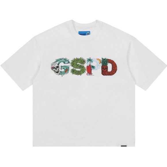 GODSPEED WHITE SURFS UP TEE