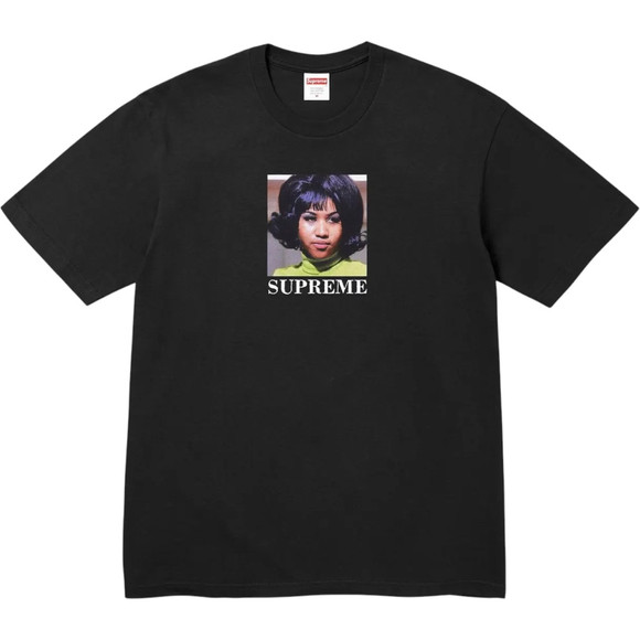 SUPREME BLACK ARETHA TEE