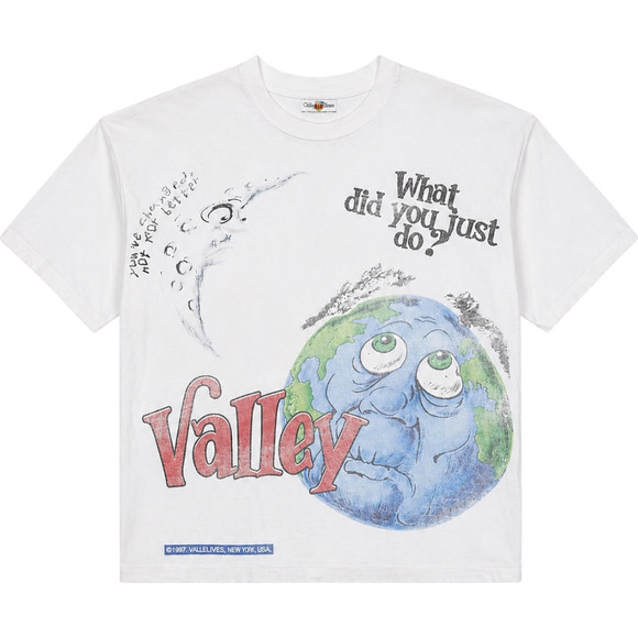 VALE FOREVER WHITE WORLD PEACE TEE