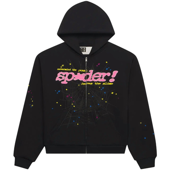 SP5DER BLACK PUNK V2 ZIP
