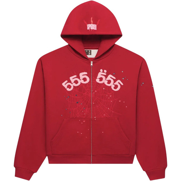 SP5DER RED ANGEL NUMBER 555 ZIP