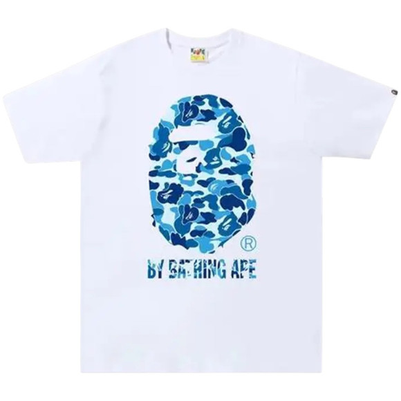 BAPE WHITE/BLUE ABC CAMO TEE