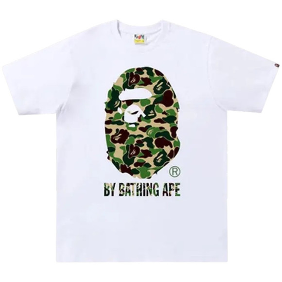 BAPE WHITE/GREEN ABC CAMO TEE