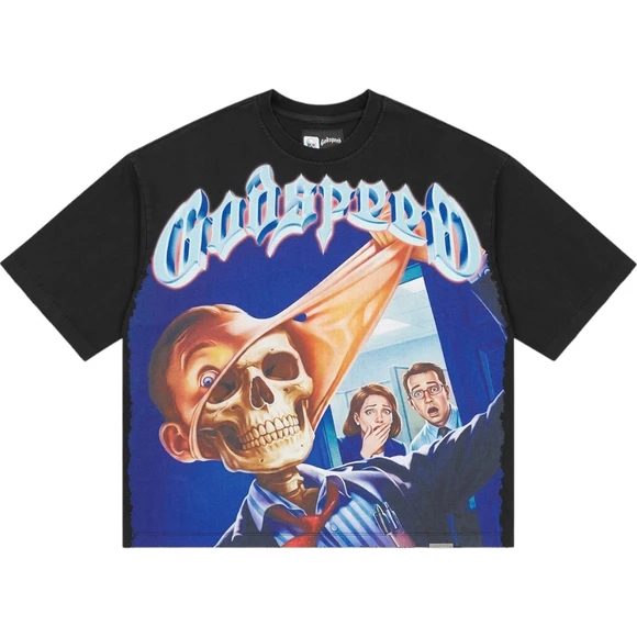 GODSPEED BLACK WASH MASK OFF TEE