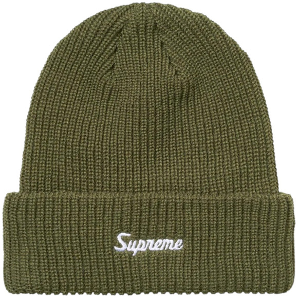 SUPREME OLIVE LOOSE GAUGE BEANIE