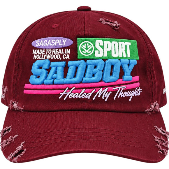 SADBOYSAGA BURGUNDY HEALING THOUGHTS HAT