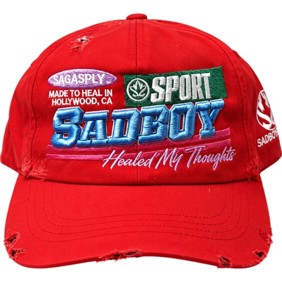 SADBOYSAGA RED HEALING THOUGHTS HAT