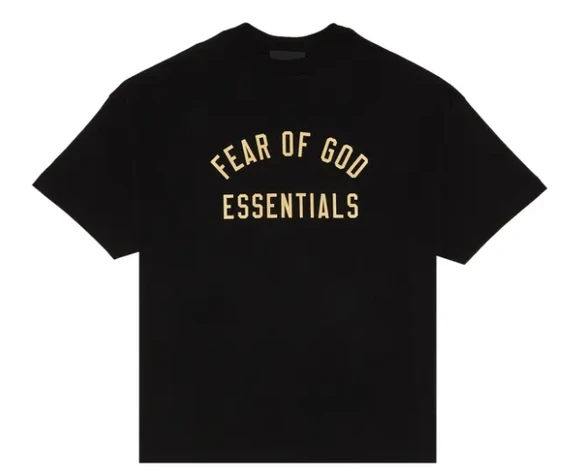 ESSENTIALS BLACK FOG JERSEY CREW TEE