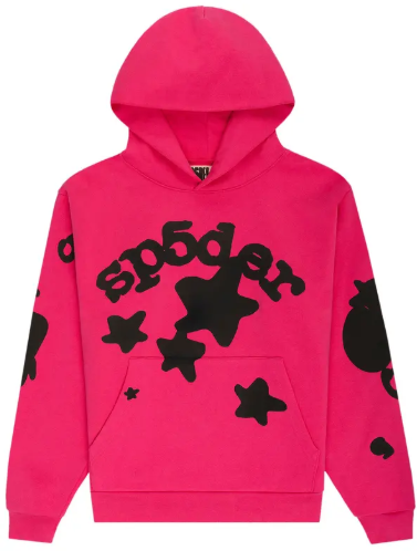 SP5DER PINK BELUGA HOODIE