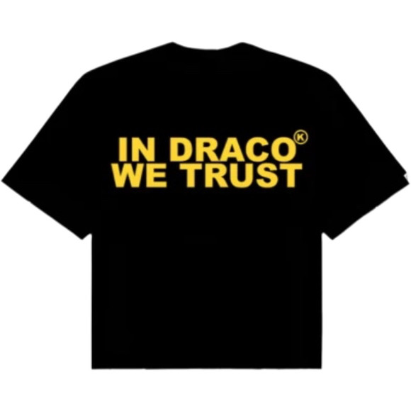 KIXKZ BLACK/YELLOW  IN DRACO WE TRUST TEE