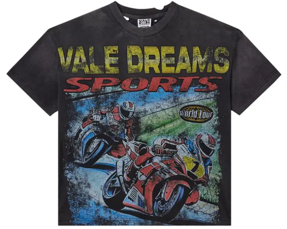 VALE FOREVER BLACK MOTOCROXXX TEE